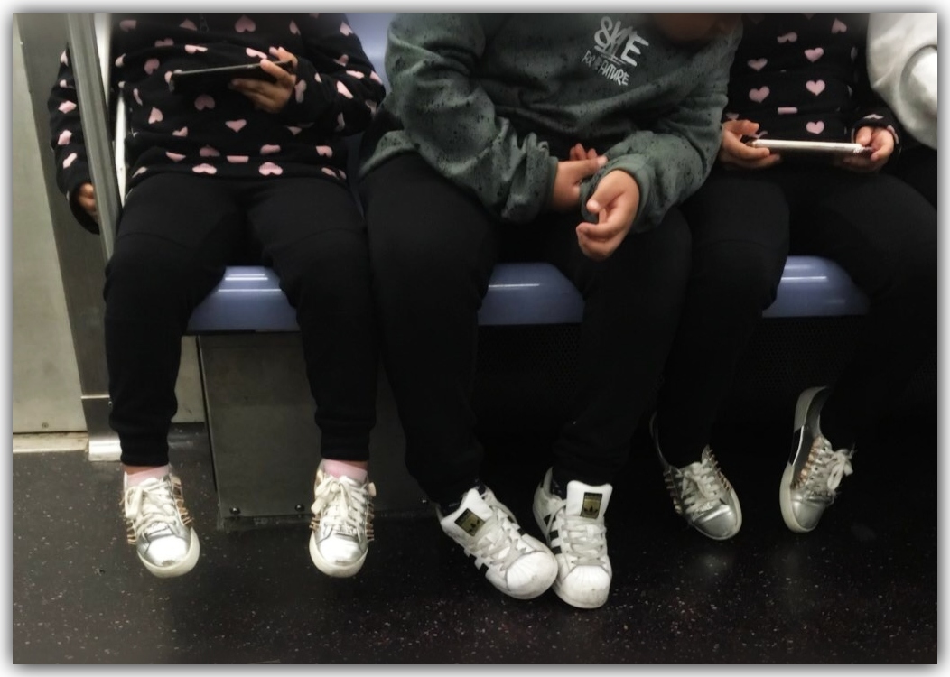 kids on subway