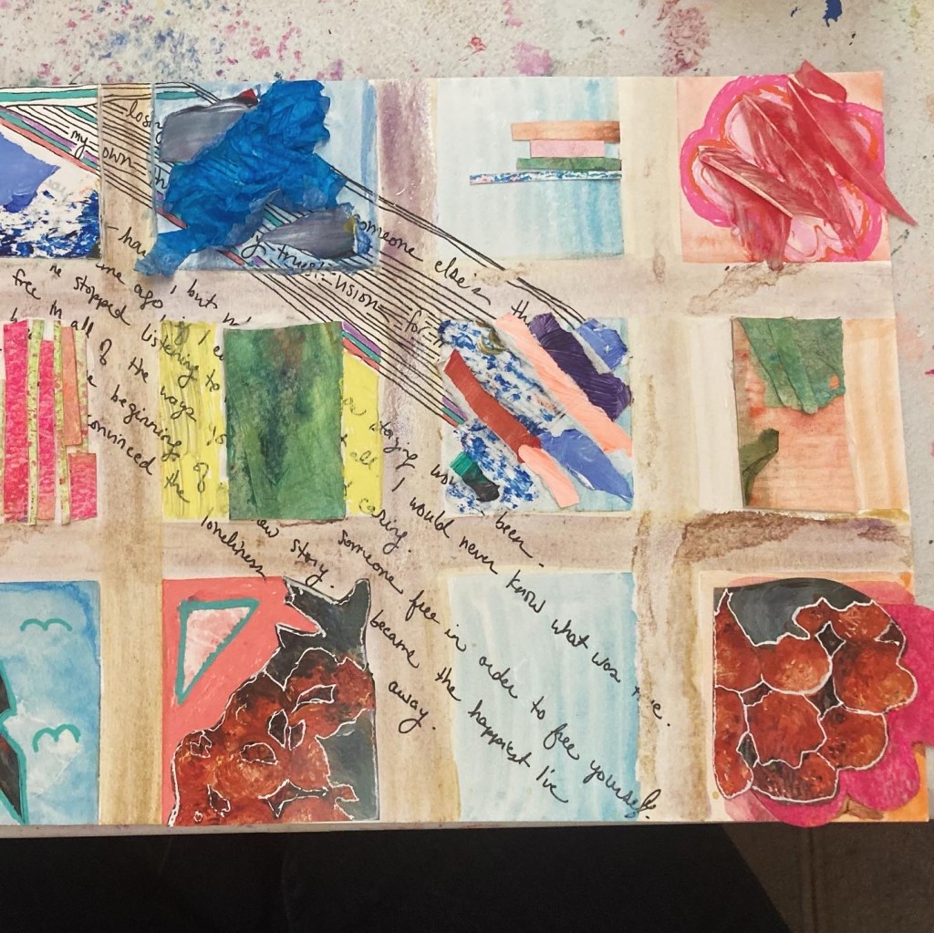 block panel collage close up images